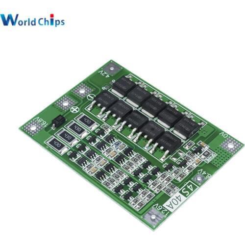 4S 40A Li-ion Lithium Battery Charger Module Protection Board PCB BMS 18650 Lipo Cell Module w/Balancer For Drill Motor