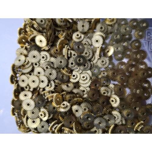 0.4M 12T 25T Small modulus double gear Copper Hole 2.02 2mm Hole diameter straight tooth toy model DIY dual gear