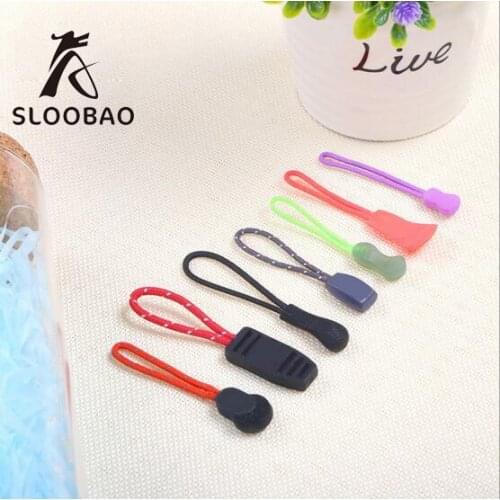 1000pcs/pack Mix Color different Shape Cord Zipper Pull Strap Lariat For Apparel Accessories