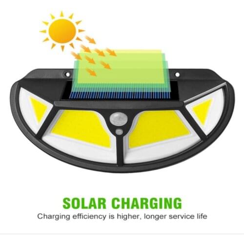 102 LED Solar Light Outdoor Solar Lamp with Human Induction Light SunLight 3 Modes Street Lamp LED Spotlight for Garden Decor