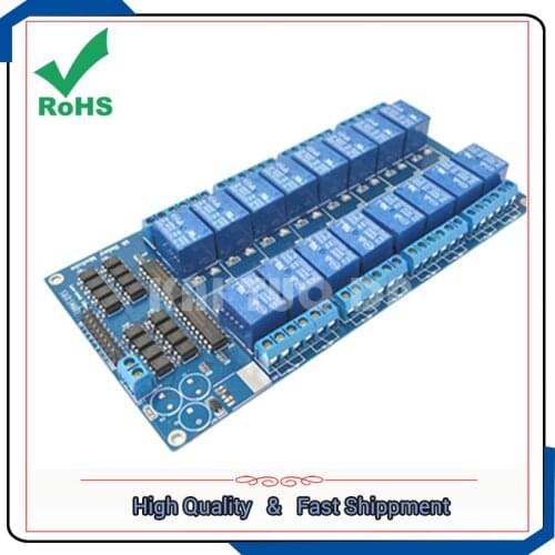 16 channel way 5V relay module with optocoupler protection relay expansion board to optocoupler isolation