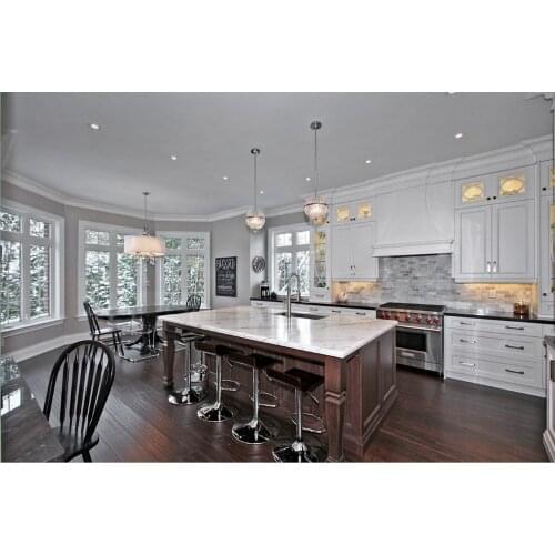 2017 hot sales good quanlity retail wholesales traditional solid wood kitchen cabinets white color S1606068