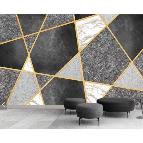 Custom 3D papel de parede, mosaic geometric stone murals for living room bedroom sofa background wall home decoration wallpaper