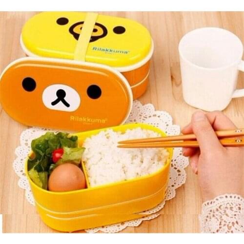 50sets/lot Relax Bear and bird lunch heat preservation box