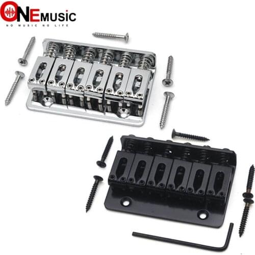 65MM L-65MM FIXED HardTail ELECTRIC Children GUITAR BRIDGE TAILPIECE Chrome/Black