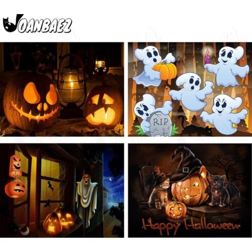 Happy Halloween Diamond Painting Pumpkin Cross Stitch Embroidery Lantern Mosaic Kit 5D Diy Hand Inlaid Home Decoration Design