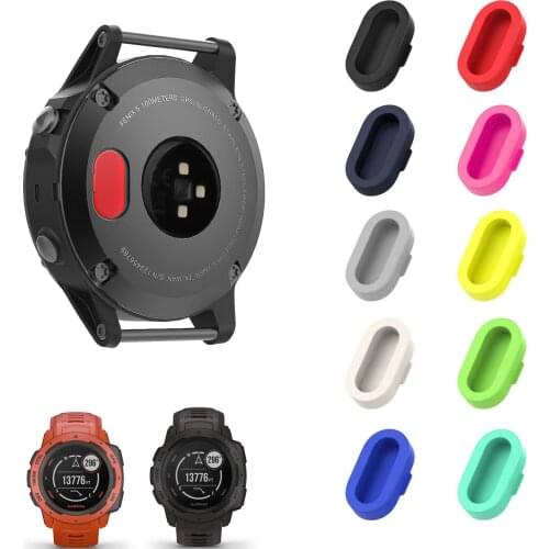 Colorful Silicone Dustproof Plug Cover Case for Garmin Fenix 5/5S/5X/instinct/Forerunner 935/45/45S/245/945 Accessories