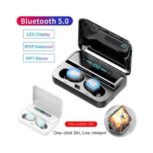 F9 F9-5 F9-9 F9-01 Bluetooth 5.0 Earbuds TWS Wireless LED Digital Display Earphone Waterproof 8D 9D Touch Button Stereo Headset