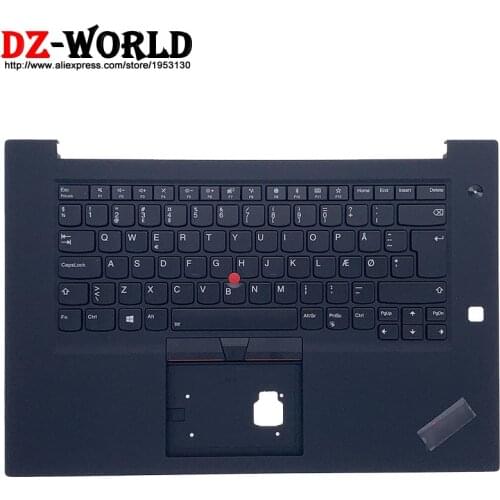 Repaint Shell Palmrest Upper Case With Danish Backlit Keyboard for Lenovo Thinkpad P1 Gen2 X1 Extreme 2nd Laptop C Cover 02HM984
