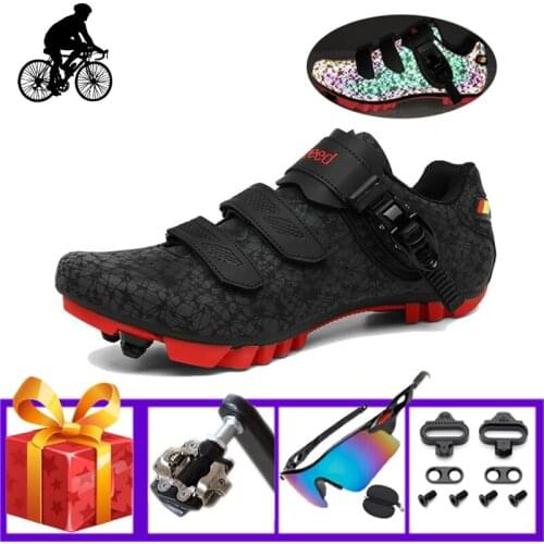 Athletic Mtb Cycling Shoes Add SPD Pedals Reflective Breathable Mountain Bike Sneakers Sapatilha Ciclismo Mtb Riding Footwear