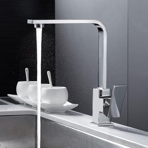 Kitchen Faucet Black 360 Degree Rotation Kitchen Sink Water Tap Hot and Cold Mixer Single Handle Tap Kitchen Accessories
