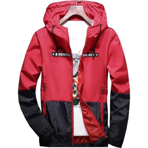 Mens Jackets Hip Hop Jacket Windbreaker Spring Autumn Fashion Adult Hooded Casual Zipper Male Retro Vintage Streetwear Jackets