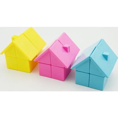Newest YJ YongJun House 2x2 Cube Magic Puzzle Intelligence Interesting Cube Learning&Educational Cubo magico Toys as a gift