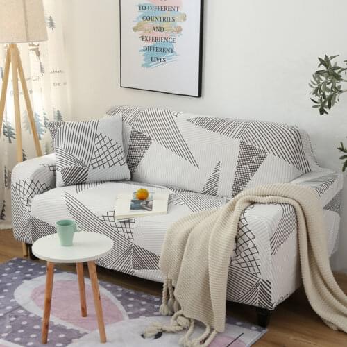 New Elastic Triangle Pattern Sofa Cover Sofa Covers for Living Room Sofa Towel Slip-resistant Fully-wrapped Couch Cover F8567