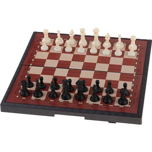 Plastic Games Folding Magnetic Chessboard Chess Travel Game Set Kids Games With Family intelligence Basic Skills