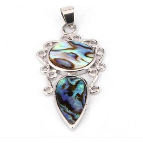 2021 Fashion Jewelry Pendants 1PC Natural Abalone Shell Pendants Charms Beads for DIY Jewelry Necklaces For Women Party Gifts