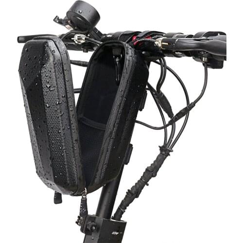 2L Electric Scooter Storage Bag Hard Shell Front Frame Waterproof Folding Bike Bicycle Head Handle Internal Mesh Bag Carry Bags