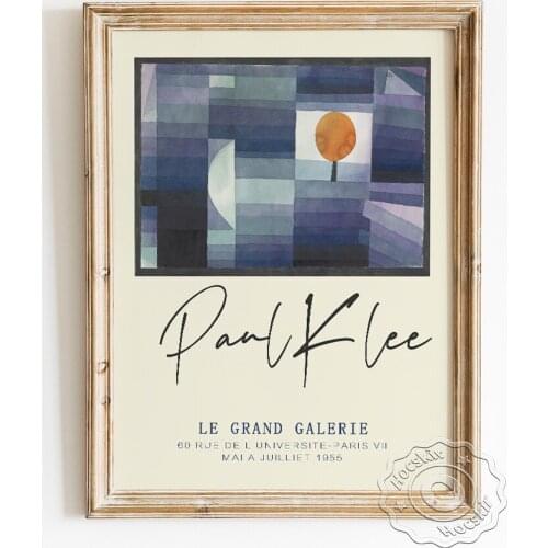 Paul Klee Exhibition Danish Design Museum Poster, The Harbinger Of Autumn Art Prints, Le Grande Galerie Modern Minimalist Decor