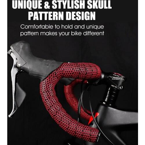 WEST BIKING Bicycle Handlebar Tape Road Bike Anti-slip Silica Gel EVA Shock Absorption Handle Bar Tape Cycling Wrap End Plug