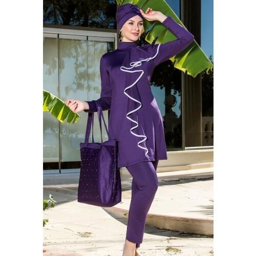 Women Tulle Ruffles Long Sleeve Hijab Swimwear Arms20s268 Turkish' Muslim Swimsuit Burkinis Modest Clothing Islamic Long Sleeves Hi