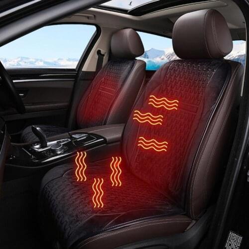 12V Car Heated Seat Cushion Cover 3 Levels Electric Heater Winter Warm Heating Mat Pad Automobile Household Seats Accessories Ne
