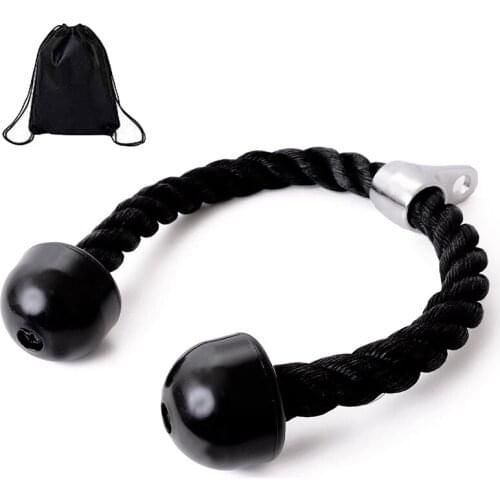 2200lb Rope Pull Down 27-Inch Nylon Heavy Duty PullDown Workout Rope with Rubber Ends Easy to Grip & Non Slip Cable Attachment