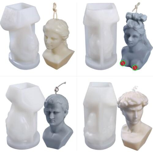 3D Portrait Candle Silicone Mold DIY Man Woman Candle Mold Character Portrait Candle Mold Portrait Resin Craft Mold Soap Mold