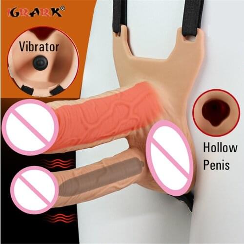 Wearable Strapon Double Dildos Strap On Penis Pants G Spot Stimulator Butt Plug Adult Games Sex Toys for Men Couple Erotic Props
