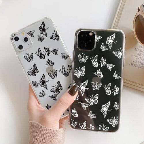 Lovely Butterfly Case For Samsung Galaxy S21 S20 FE Note 20 Ultra S8 S9 S10 Plus A21S A12 A50 A70 A51 A71 A31 A41 A32 A52 Fundas