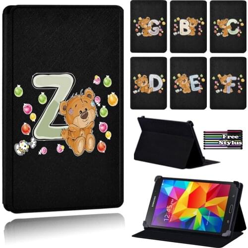 Tablet Case for Samsung Tab 4/Tab 3/Tab 3 Lite/Tab 2/Tab 10.1 / Tab 10.1 Lte PU Leather Universal Cover Case + Free Stylus