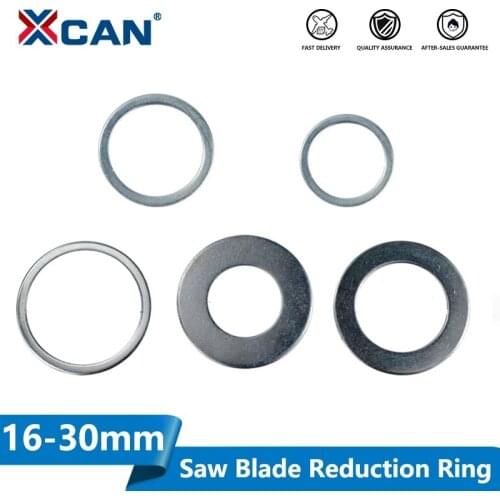 XCAN 2pcs 16mm-30mm Circular Saw Blade Reduction Ring TCT Carbide Cutting Disc Conversion Ring Woodworking Tools