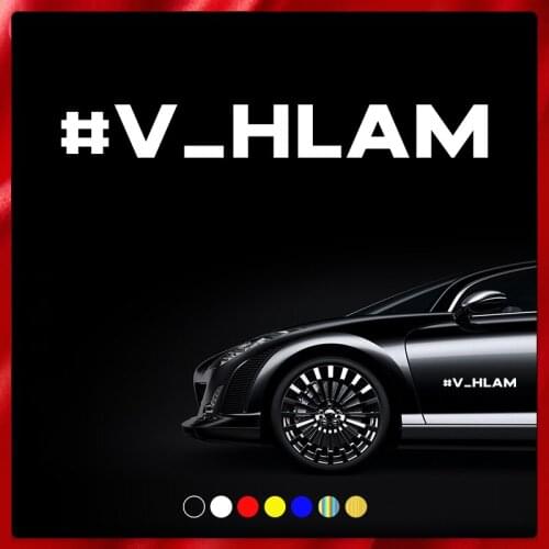 CS40092# Die-cut Vinyl Decal V_hlam Car Sticker Waterproof Auto Decors on Car Body Bumper Rear Window