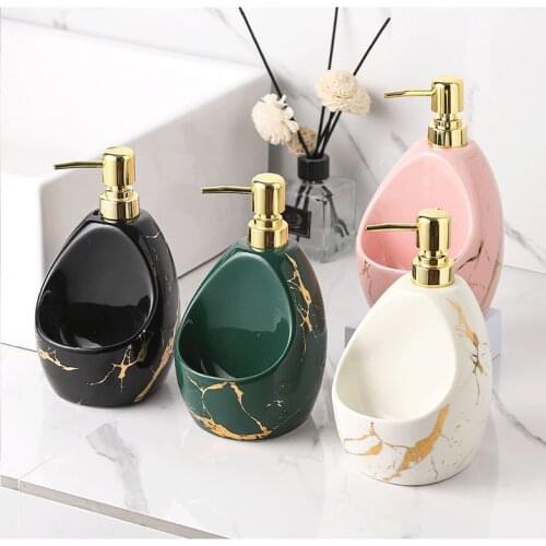 850ML Soap Dispenser Sink Countertop Liquid Hand Soap Dispenser Pump Bottle Caddy with Storage Compartment Holds Sponges