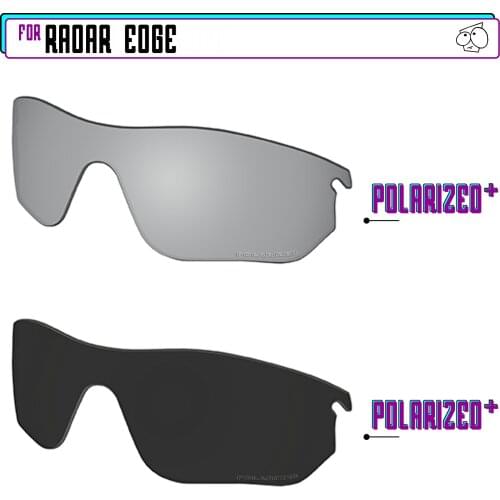 EZReplace Polarized Replacement Lenses for - Oakley Radar Edge Sunglasses - Blk P Plus-SirP Plus