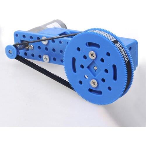 Plastic Gear Motor Gearbox MXL square hole 96T/64T plastic motor gear Synchronous pulley set track accessories
