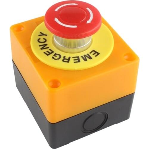 LAY7-11ZS Lift Elevator Safety STOP Emergency Stop Push Button Switch Box Waterproof Switch Plstaic Push Button Switch Box