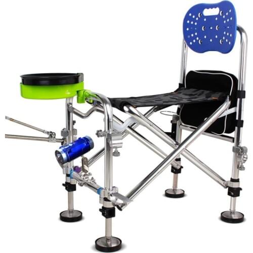 Multifunctional fishing chair, fishing stool folding portable fishing chair recreational Aluminum Alloy