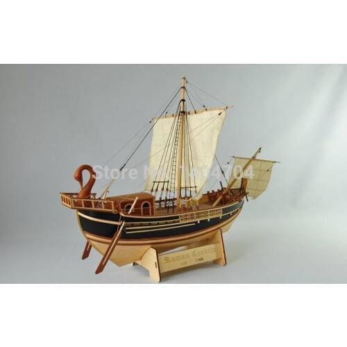 NIDALE Model Classic Roman Empire merchant ship model Scale 1/50 Roman Corbita Trade Boat ancient Rome cargo ship SC MODEL