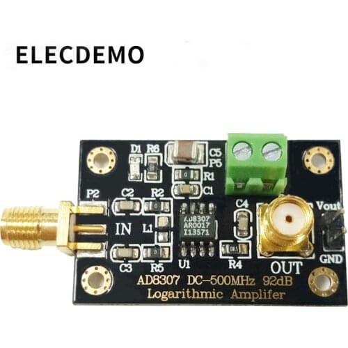 AD8307 module RF Power Detector Module Logarithmic detector Transmitter Antenna Power to 500MHz Function demo board