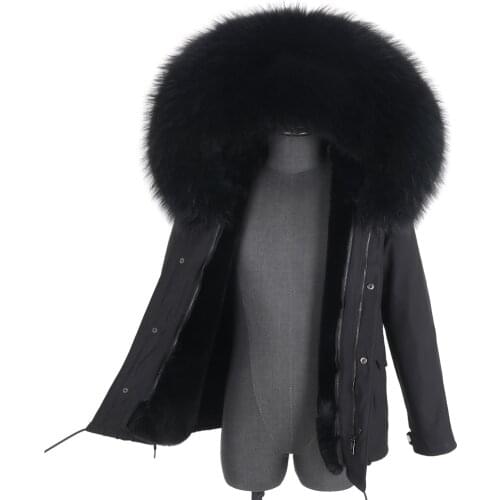 2021 Winter Jacket Men Casual Clothing Real Fur Coat Natural Raccoon Fur Collar Artificial Fur Lining Men Short Style Outerwear
