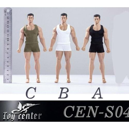 IN stock Toy Center 1/12 Male Figure Vest Shorts Sport Clothes Model for 6" Action Body