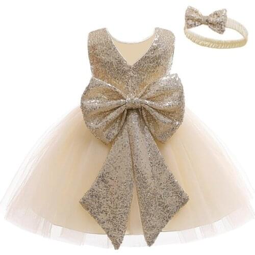 Newborn Girls Dress For Baby Princess Dress Infant First 1 Year Birthday Dress Newborn Clothes Wedding Occasion Dress