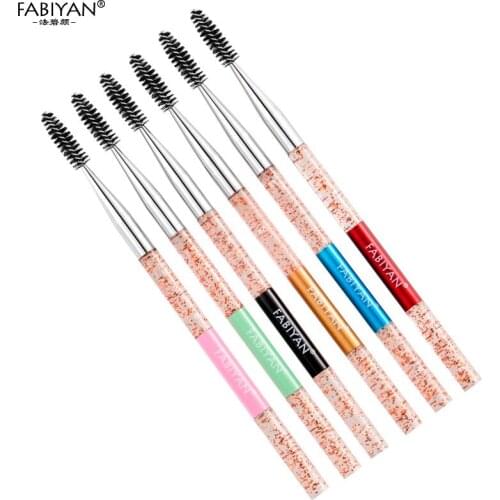 Eyelash Brushes Spiral Wand Mascara Applicator Extension Spooler Cosmetic Comb Eyes Makeup Tools Acrylic Handle