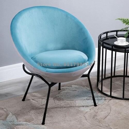Nordic net red chair light luxury sofa chair designer casual backrest sofa side table living room backrest chair makeup chair