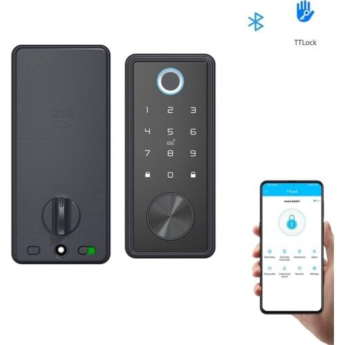 Smart TTLock Bluetooth Keyless Entry Door Lock Electronic Keypad Deadbolt Locker Password Fingerprint Storage IC Card Locks