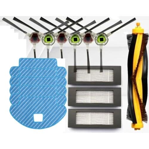 Main roller side brush hepa filter mop cloth for ecovacs deebot ozmo 610 robot vacuum cleaner parts accessories replacement