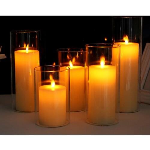 Tea Light Glass Candle Holders for Candles Home Decoration Modern Wedding Candle Holder Candlestick Candle Stand