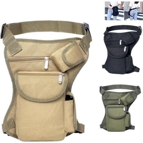 Tactical Travel Riding Fanny Pack Motorcycle Bag Mens Military Portable Waist Messenger Bag Drop Thigh Leg Holster Multi- Pouch