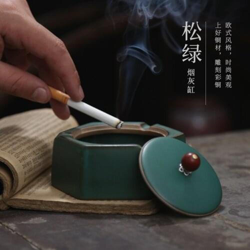 NEWYEARNEW Retro Ceramic Ashtray Car Ornament Home Furnishing Decoration Valentine Chinese Business Gifts