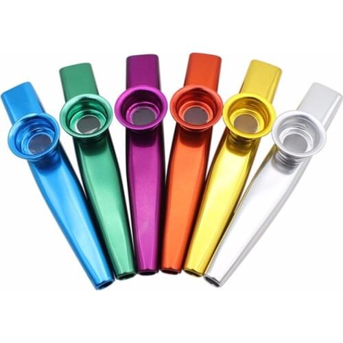 1Pc Metal/Plastic Kazoo Harmonica Mouth Flute Kids Party Gifts Kids Musical Instrument